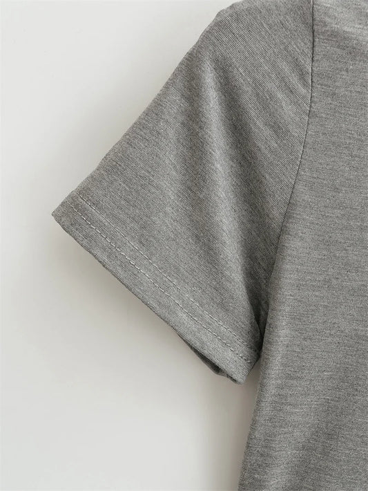 Camiseta Mujer Casual 2024 | T-shirt Slim Fit Manga Corta Sexy Básica Estilo Y2K