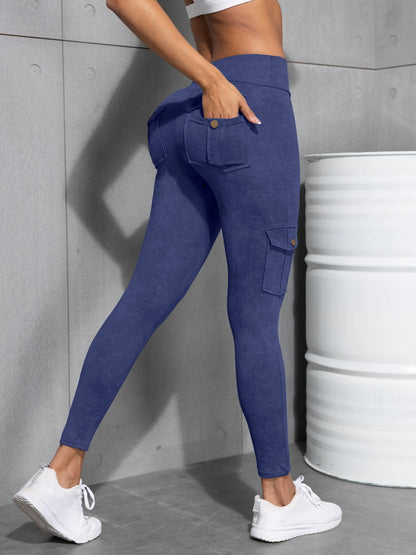 CHRLEISURE Seamless Yoga Pant with Pocket Women's Hip Lifting Sport Leggings Gym High Waist Fitness Tight Elastic Slim Workwear