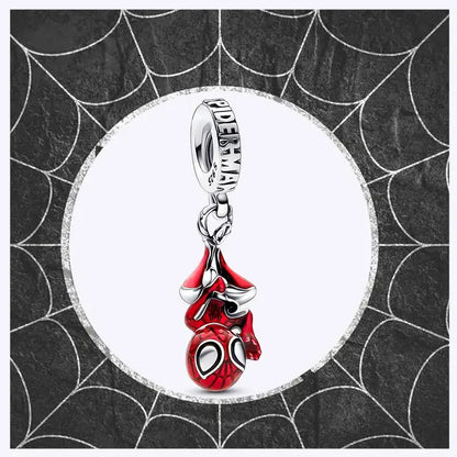 Charm Spiderman Serie Marvel – Abalorio Colgante Plata 925 para Pulsera DIY Mujer