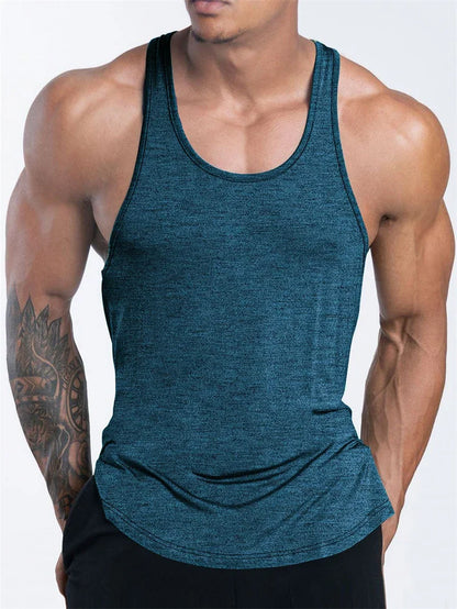Tank Top Deportivo para Hombre – Fitness, Gym, Running y Basketball, Verano, Secado Rápido, Transpirable y Corte Loose