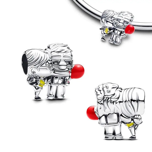 Collar, Aretes y Charm Disney Stitch | Compatible Pandora Pulsera Mujer DIY