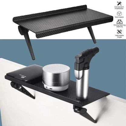 Soporte de Almacenamiento para Pantalla de TV y Computador | Estante Organizador sin Perforaciones para Router, Controles y Accesorios