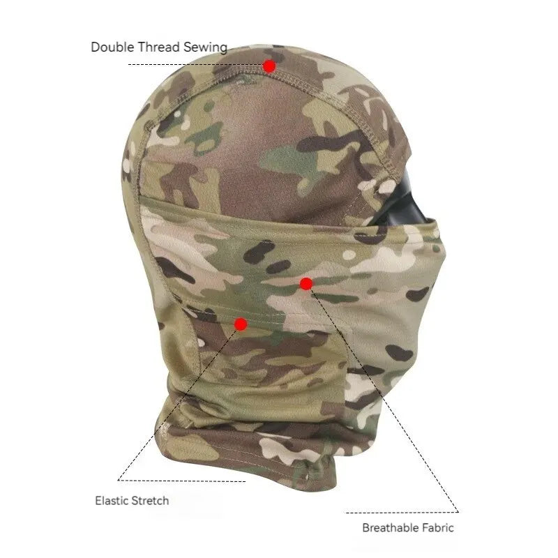 Máscara de Camuflaje para Exterior, Ciclismo y Deportes
