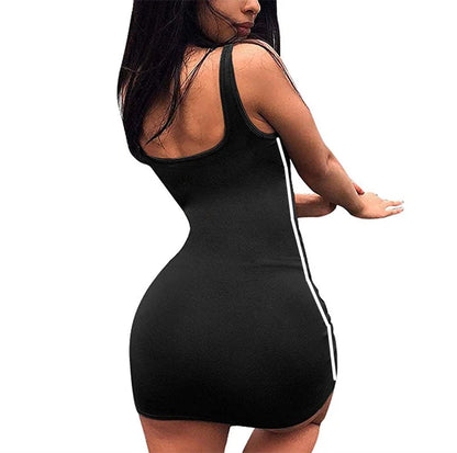 Vestido Mujer Verano Casual Sexy | Vestido Ajustado Sin Mangas Tirantes Finos Slim Stretch