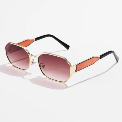 Gafas de Sol Vintage Rectangulares Unisex | Moda Retro Metal Negro Estilo Lujo