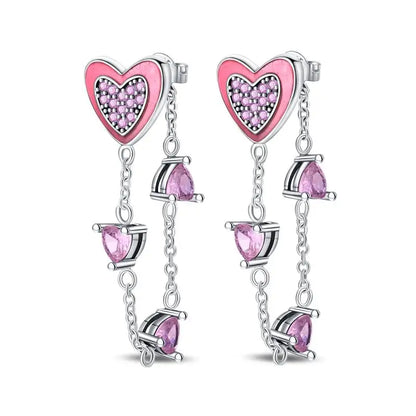 Aretes Primavera Plata 925 | Abeja, Flor y Mariposa | Aros Dobles Mujer