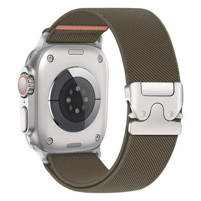 Correa de Nylon Trenzado Elástica para Apple Watch – Compatible Ultra 2, Series 10-6, SE (41mm-49mm)