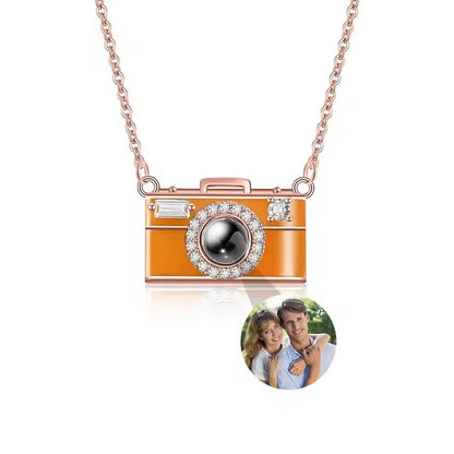 Collar personalizado con foto – Dije proyector de imagen para mujer, joyería única y regalo especial