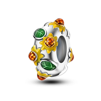 Charm de Plata 925 Araña, Mariposa y Zirconia – Abalorios Elegantes para Pulseras Originales 3mm