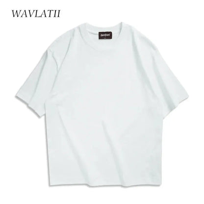 Camiseta Oversize Unisex Media Manga 100% Algodón | Básica Casual Verano Cuello Redondo