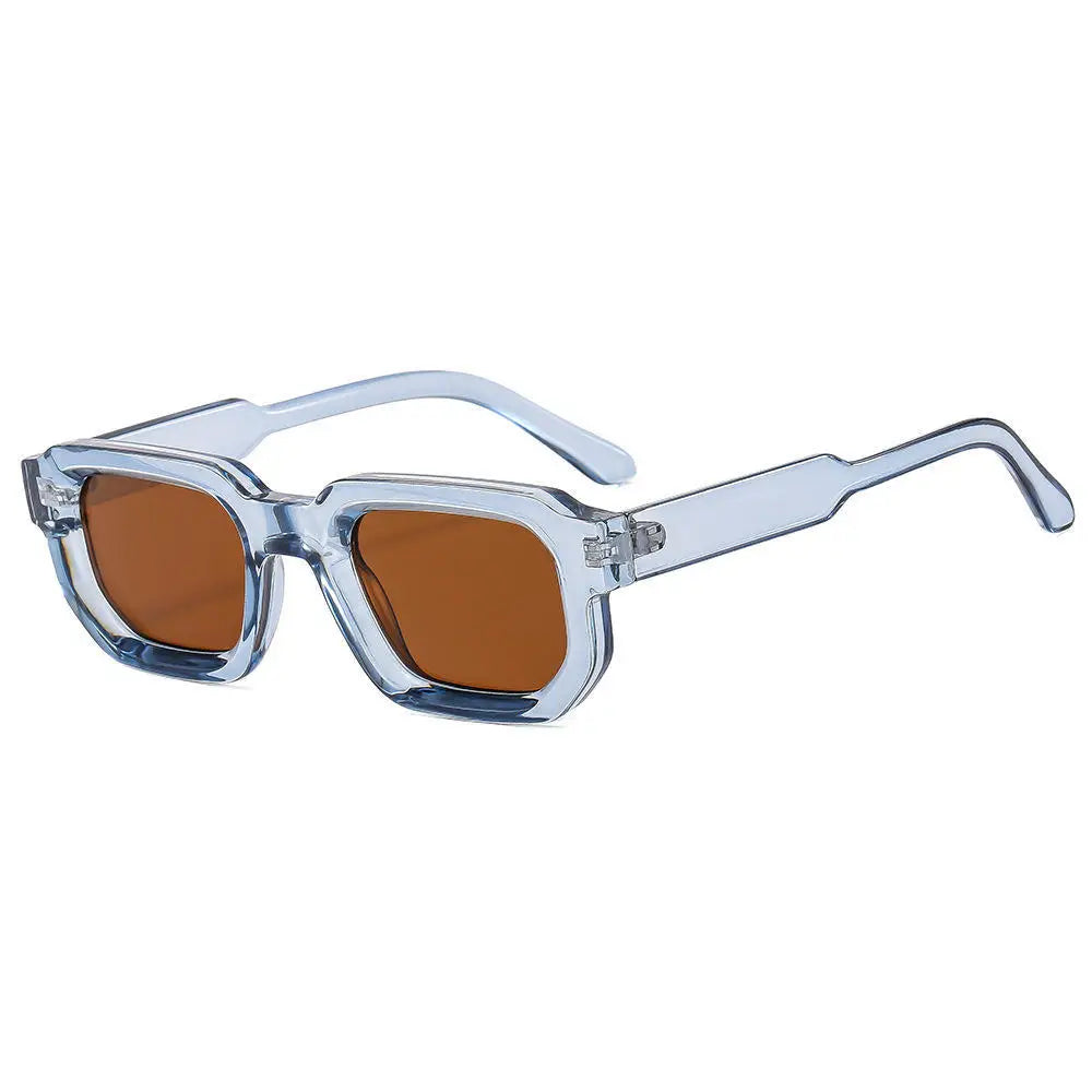 KLASSNUM Gafas de Sol Rectangulares Vintage | Retro Fashion UV400 Unisex Hombres y Mujeres