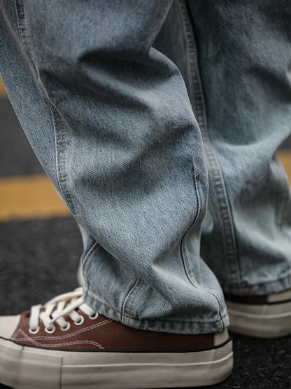 Jeans Baggy Hombre Estilo Japonés | Pantalón Denim Vintage Oversize Recto Streetwear Skate 2025