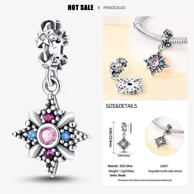 Charm Plata 925 Flor de Loto Retro | Bead Clásico Compatible Pandora Mujer