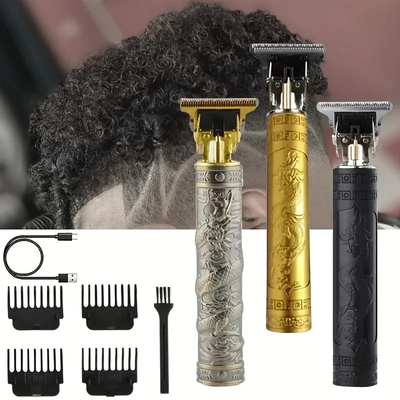Máquina de Cortar Cabello Profesional 💈 Clipper Eléctrico Recargable USB | Corte Preciso y Potente para Barbería y Hogar