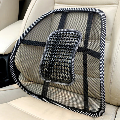 Cojín Lumbar de Malla para Auto y Oficina – Respaldo Ortopédico Ergonómico con Soporte de Espalda y Masaje para Silla de Coche o Escritorio