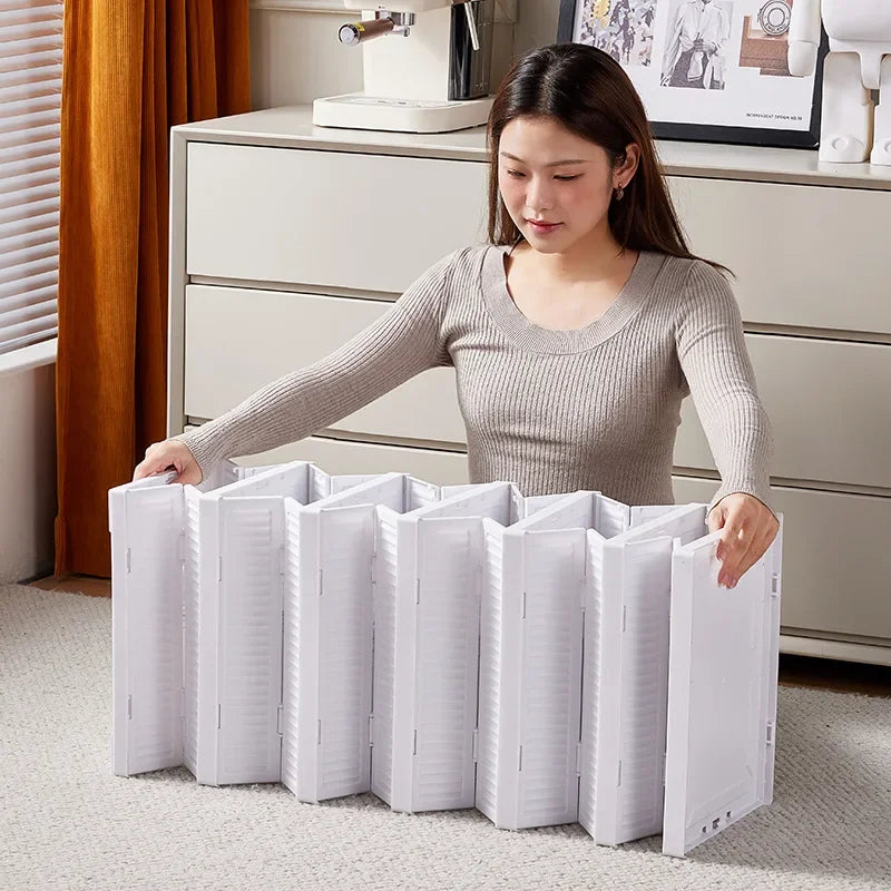 Organizador de Zapatos Plegable 3/6 Niveles – Caja Transparente Apilable y Antipolvo | Mueble Zapatero de Plástico