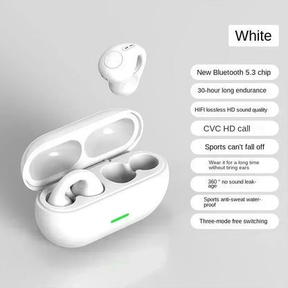 Audífonos Conducción Ósea T75 – Bluetooth 5.3 Inalámbricos, HiFi, Deportivos e Impermeables