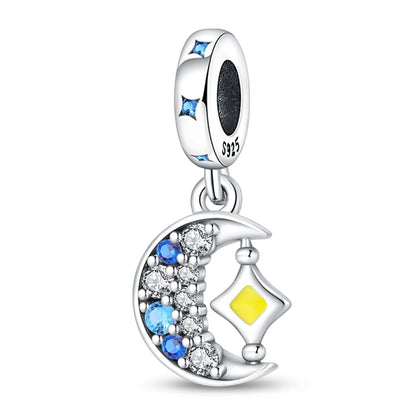 Charm Corazón Mamá e Hija en Plata 925 – Colgante Clásico para Pulseras Tipo Pandora, Regalo Día de la Madre