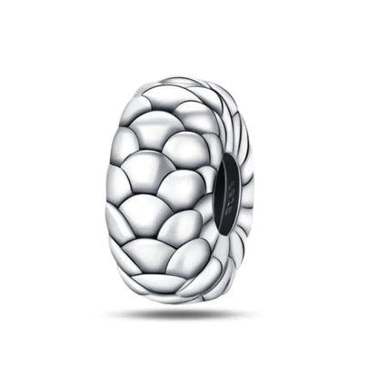 Charm separador redondo plata 925 con circonitas de colores – Compatible Pandora, joyería DIY elegante