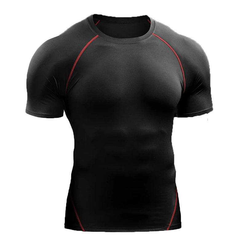 Camiseta de Compresión Hombre 2025 | Ropa Deportiva Verano | Secado Rápido, Elástica y Transpirable | Running, Fitness y Gym