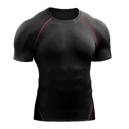 Camiseta de Compresión Hombre 2025 | Ropa Deportiva Verano | Secado Rápido, Elástica y Transpirable | Running, Fitness y Gym