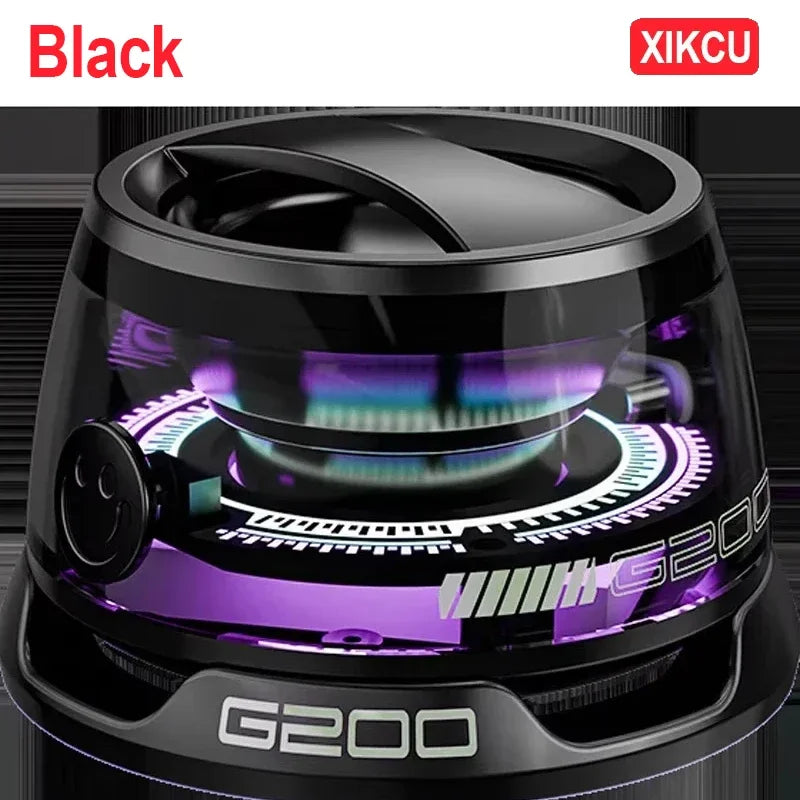 XIKCU Portable Bluetooth Speaker G200 RGB Lighting Magnetic Speaker BT5.0 Mini Sound Box 7 Hours Playback Phone Holder