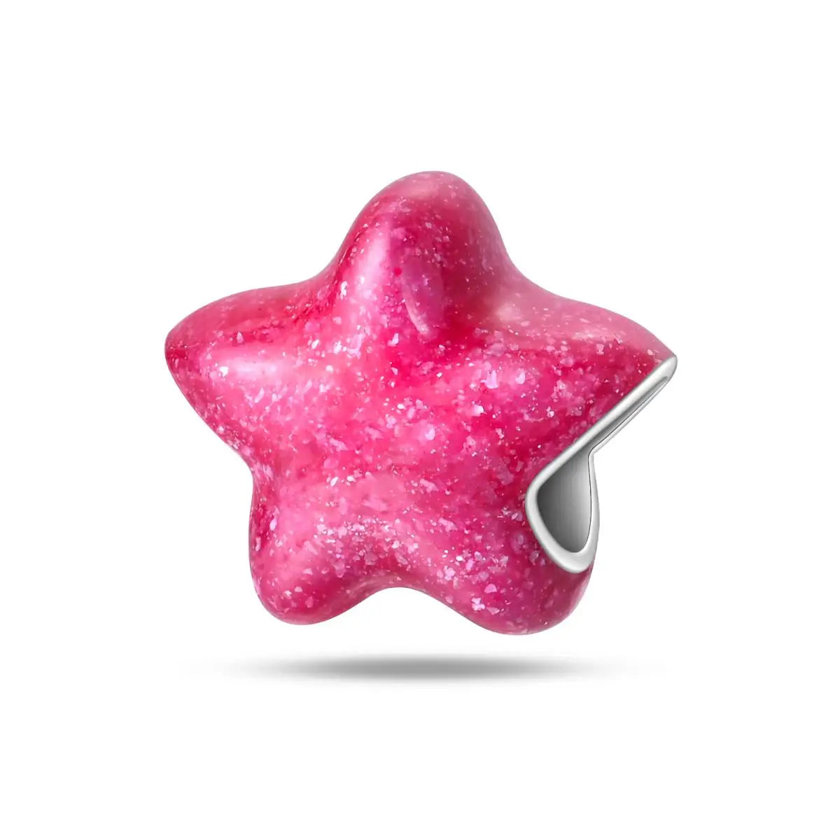 Charm Espejo Mágico Princesa Ángel Rosa en Plata 925 – Beads Compatibles Pandora Mujer Joyería DIY