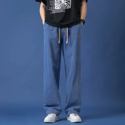 Jeans Vintage Americanos Hombre | Vaquero Oversize Negro Gris Recto Desgastado High Street