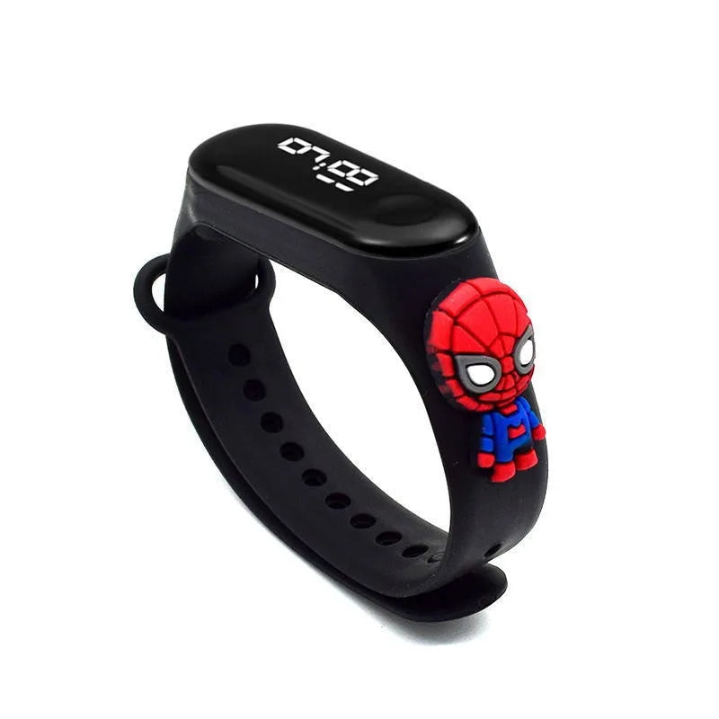 Reloj Infantil Marvel para Niños – Reloj Digital LED Impermeable con Diseño de Superhéroes
