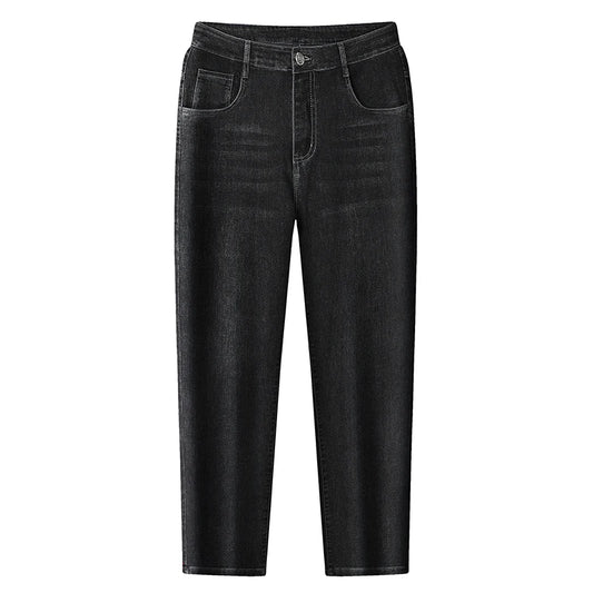 Jeans Oversize Hombre Tallas Grandes | Pantalón Vaquero Negro y Azul Alta Cintura 140kg Casual 2025