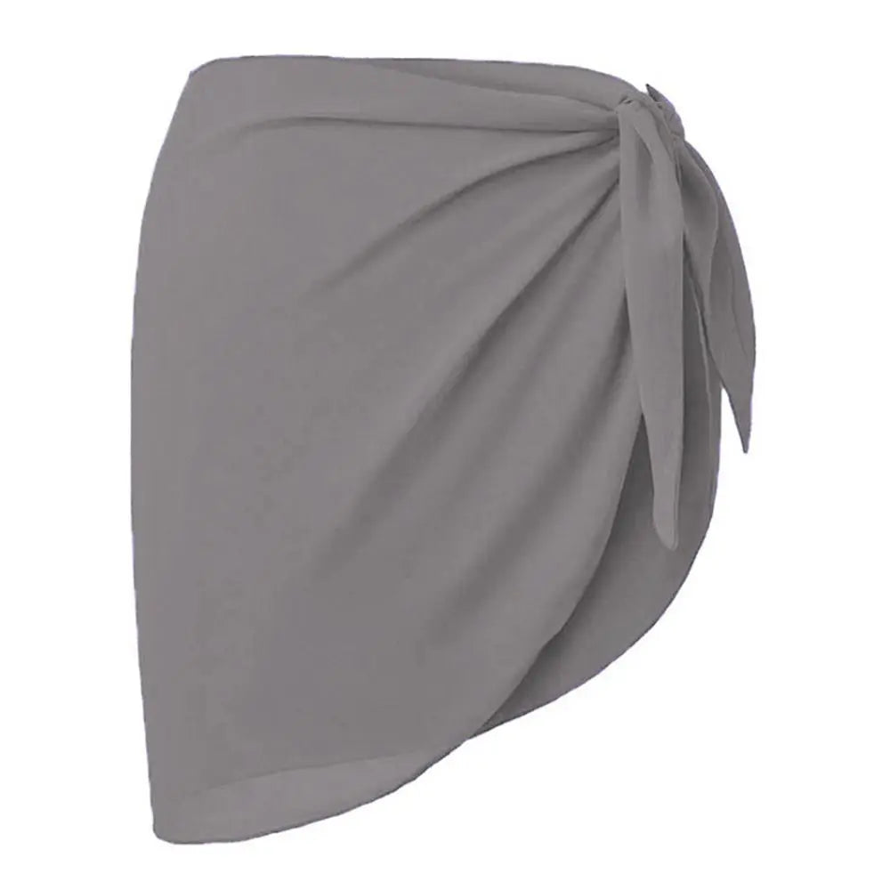 Falda Playera Mujer 2025 | Sarong Corto Chiffon Cubrebikini Verano