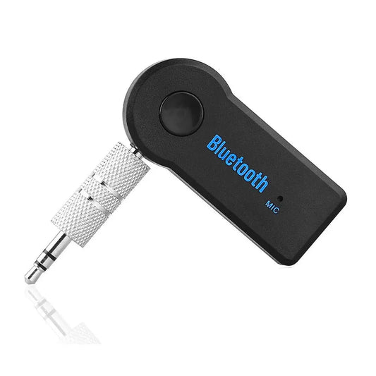 Receptor Bluetooth 5.0 AUX para Coche | Adaptador de Audio Inalámbrico 3.5mm con Micrófono | Transmisor de Música y Manos Libres