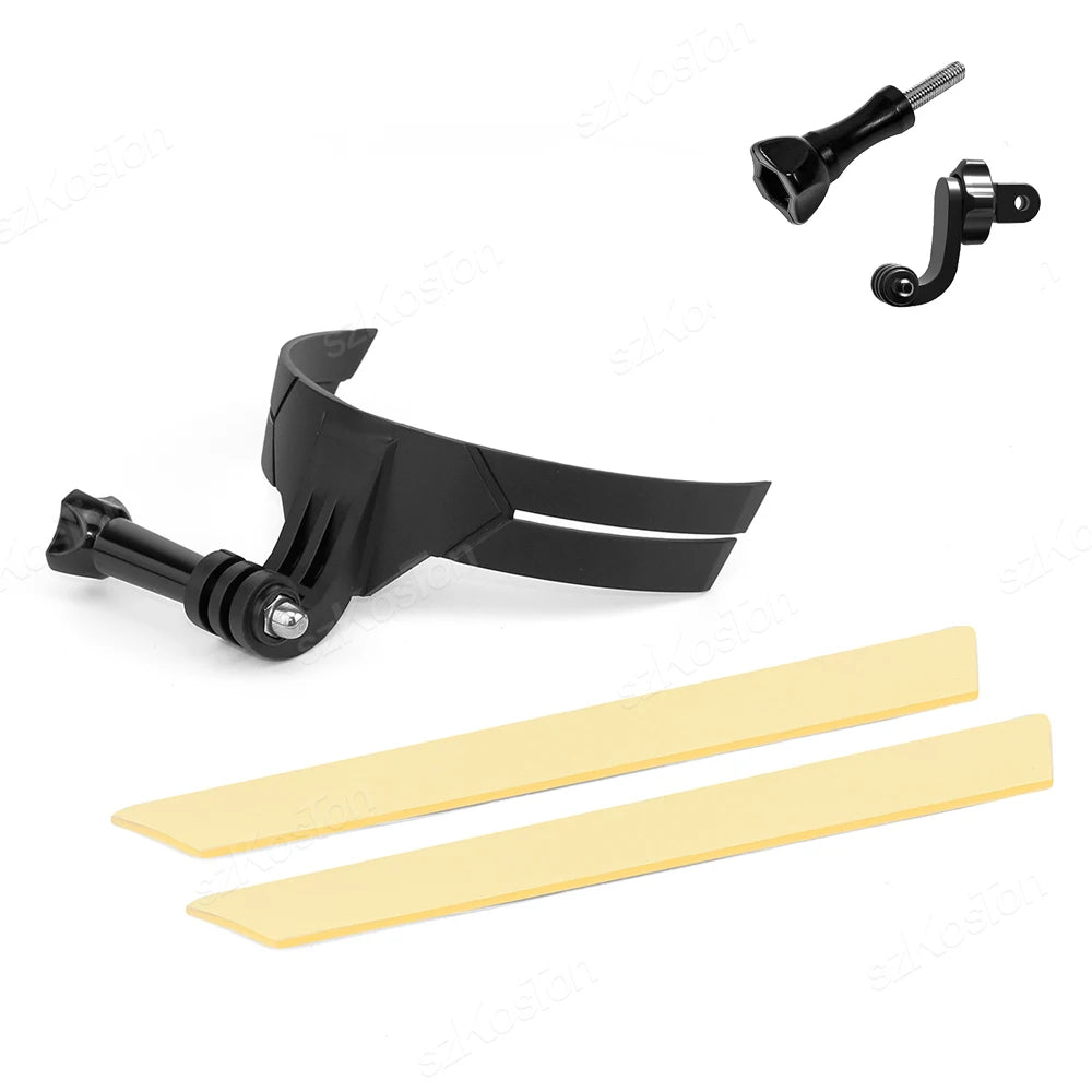 Soporte de barbilla para casco de motocicleta – Montura compatible con GoPro Hero 13/12/11/10/9/8, DJI Action 5/4 e Insta360