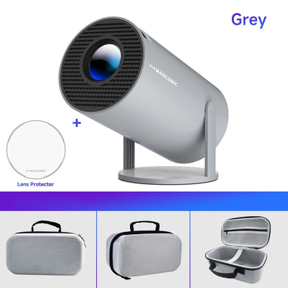 Magcubic HY300 Pro Proyector 4K Android 11 – WiFi6 Dual, 290 ANSI, BT5.0, Cine en Casa y Exteriores