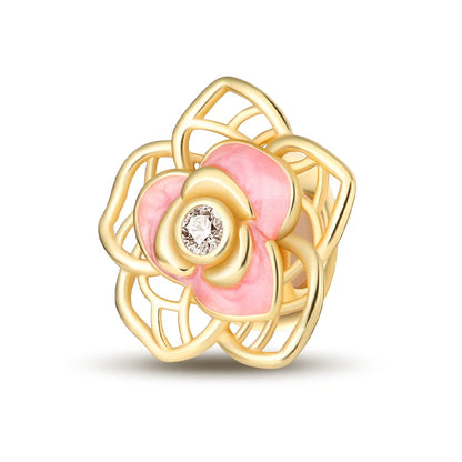 Charm de Plata 925 con Mariposa y Dragón – Abalorio Colorido con Zirconia Arcoíris para Pulseras DIY