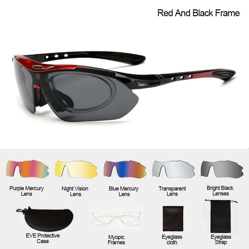 Gafas de Ciclismo Deportivas Unisex – Gafas de Sol para Bicicleta de Carretera y Montaña con Protección UV400