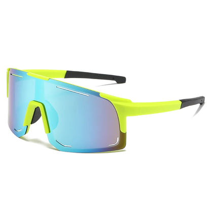 Gafas Deportivas Wrap Around | Unisex One Piece Oversized UV400 para Ciclismo, Pesca y Esquí