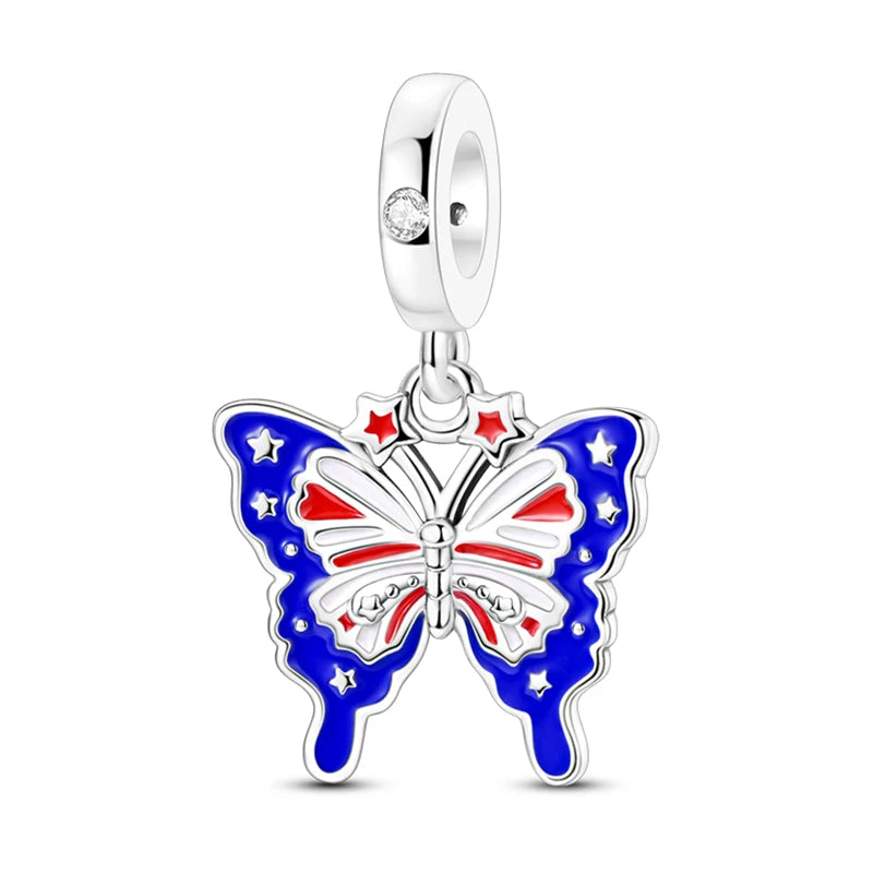 Charm de Plata S925 Hamster, Terrier y Princesa – Abalorios Brillantes para Pulseras Originales 3mm