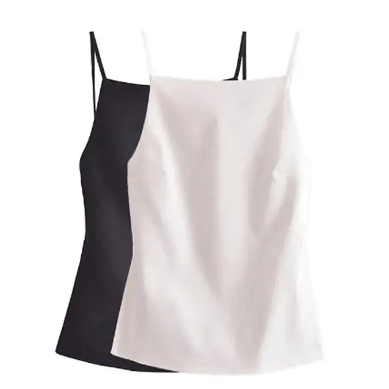Top Mujer Sexy 2025 | Crop Top Sin Espalda con Tirantes Elegante Fiesta Verano
