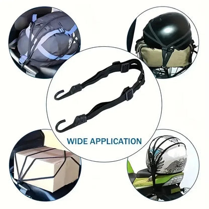 Correa Elástica para Casco de Moto | Cuerda Ajustable de Alta Resistencia para Casco y Equipaje | Accesorios Duraderos