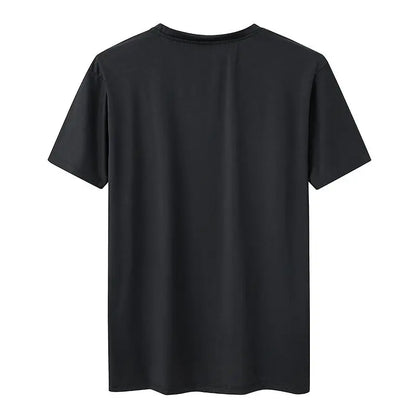 Camiseta Oversize Plus Size para Hombre – T-shirt 5XL-7XL, Transpirable Quick Dry, Fitness, Running, Manga Corta, Cuello Redondo