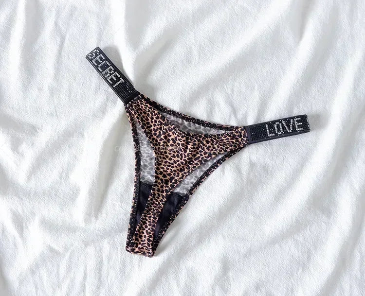 Tanga Mujer 2025 | Lencería Sexy con Rhinestones y Push-Up