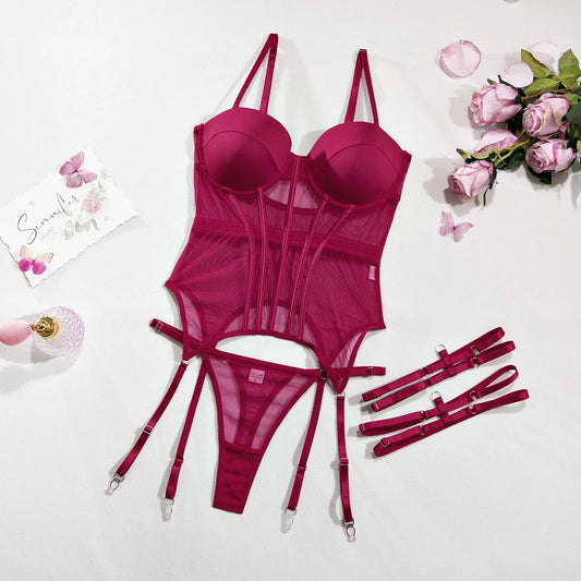 Bikini Mujer 2025 | Conjunto Sexy de Malla con Push-Up y Aros de Acero