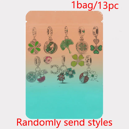 Charm sorpresa de plata 925 estilo estrella y corazón – Bolsa sorpresa random para pulsera DIY mujer