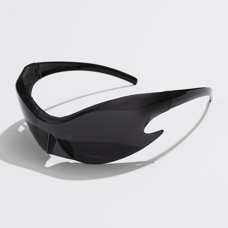 Gafas de Sol Deportivas Y2K Unisex | Estilo Punk de Lujo Una Pieza UV400 Hip Hop Ciclismo