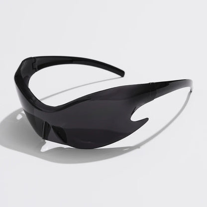 Gafas de Sol Deportivas Y2K Unisex | Estilo Punk de Lujo Una Pieza UV400 Hip Hop Ciclismo