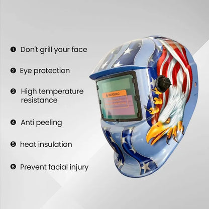 Máscara de Soldar Automática AIRAJ | Casco de Soldadura Solar con Oscurecimiento Automático, Profesional y Multifuncional