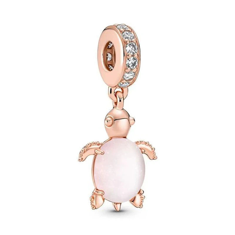 Charm Abalorios Dorados y Rosados para Pulseras Originales Mujer