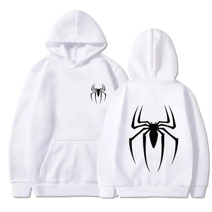 Hoodie Y2K Spider – Sudadera Streetwear Hombre Oversize, Estilo Retro Hip Hop Punk