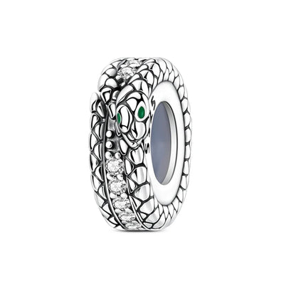 Charm de Plata 925 con Mariposa y Dragón – Abalorio Colorido con Zirconia Arcoíris para Pulseras DIY